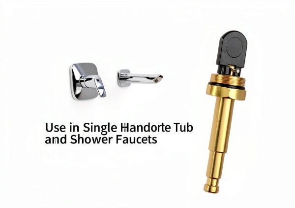 Hnemix Brass Push Button Diverter RP5649PB Tub Shower Faucet-3