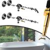 Hnemix Brass Push Button Diverter RP5649PB Tub Shower Faucet-1