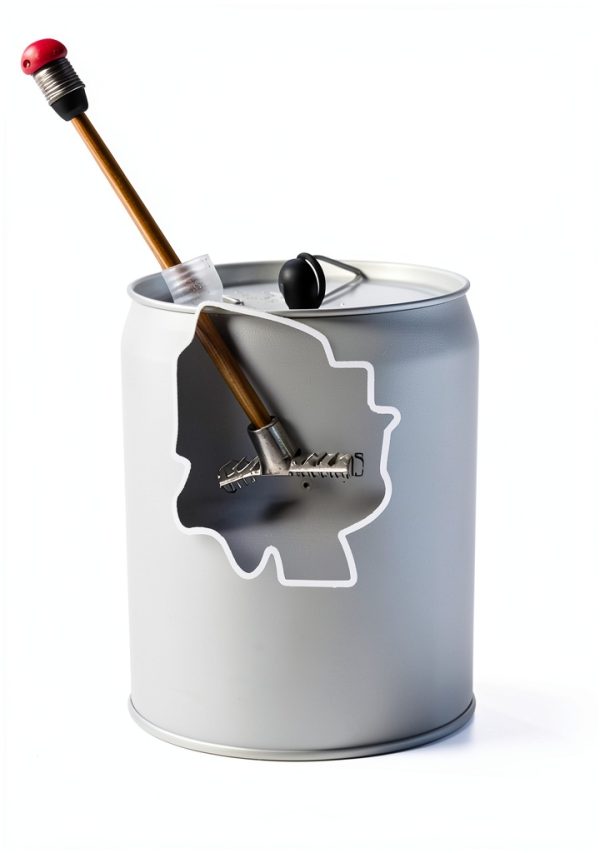 Hanson T-Style Mixer 5 Gallon Drum Pail Mixer Aluminum-0