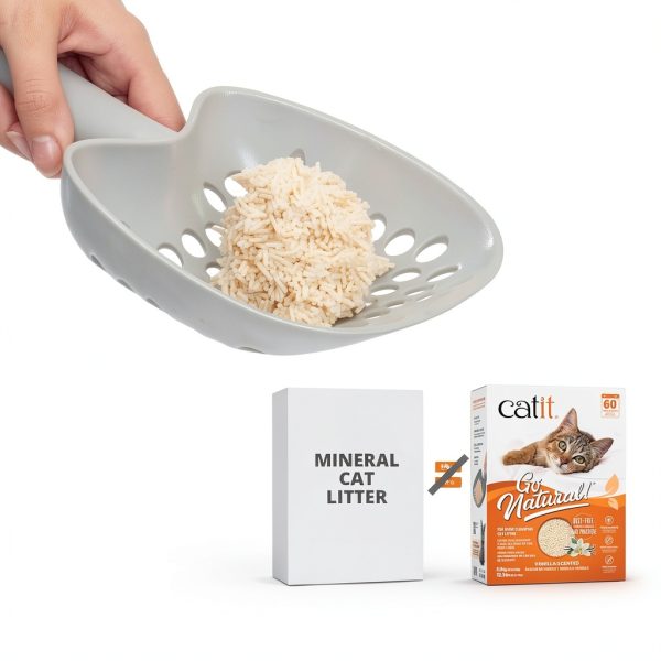 Catit Go Natural Pea Husk Clumping Cat Litter Dust Free-3