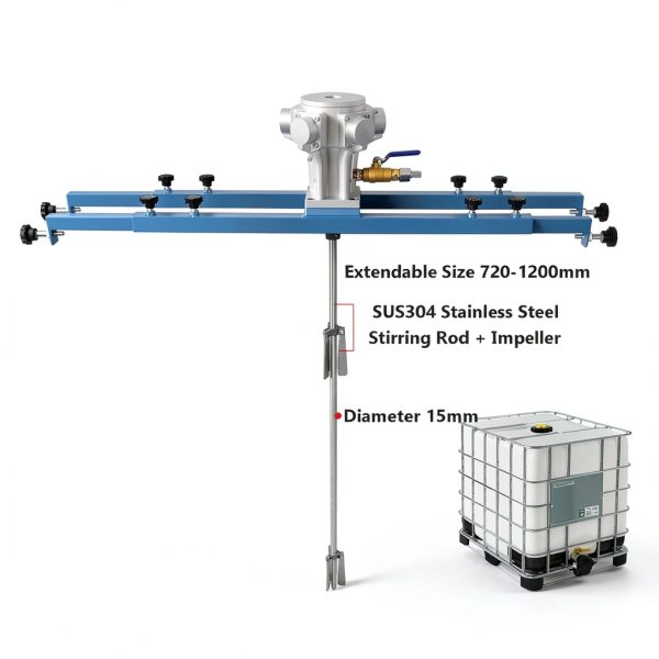 JMYTK Pneumatic IBC Agitator Stainless Steel Industrial-4