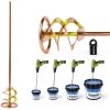 Ocuozz Drill Mixer Attachment Heavy Duty Rust Resistant-3