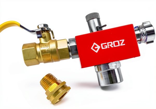 Groz Drum Mixer Stainless Steel Tube Water Pressure Driven-1