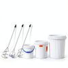 Southmanage Paint Mixer Set Drill Powered Steel Stirrers-4