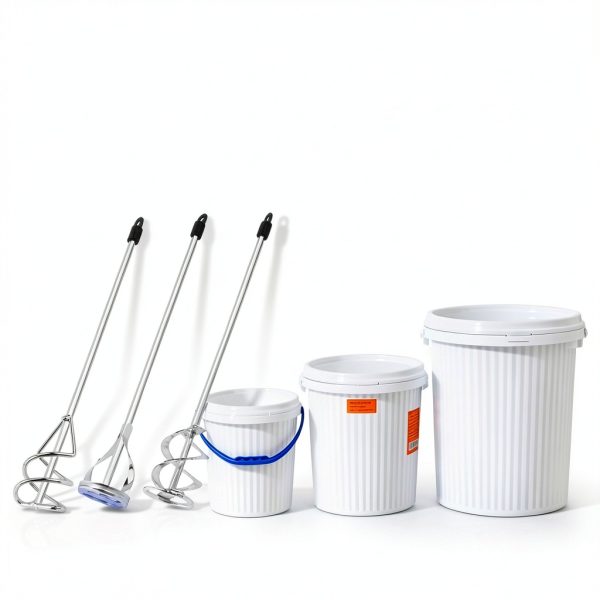Southmanage Paint Mixer Set Drill Powered Steel Stirrers-4