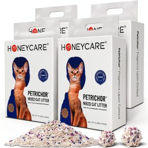 Honeycare Petrichor Cat Litter Quick Clumping Low Dust-0