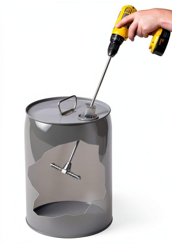 Hanson T-Style Mixer 5 Gallon Drum Pail Mixer Aluminum-1
