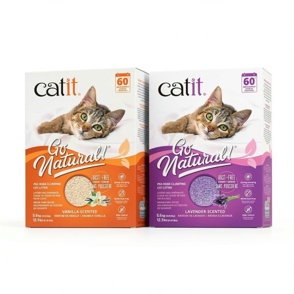 Catit Go Natural Pea Husk Clumping Cat Litter Dust Free-1