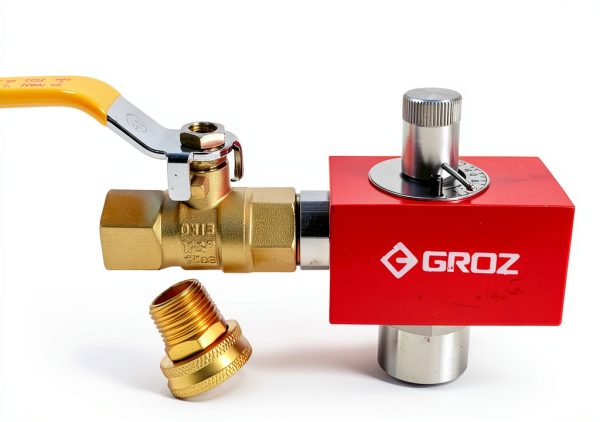 Groz Drum Mixer Stainless Steel Tube Water Pressure Driven-0