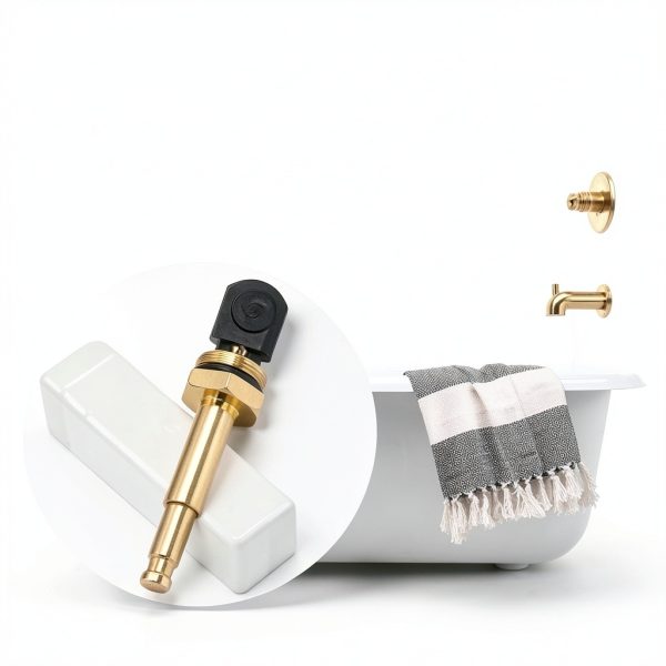 Hnemix Brass Push Button Diverter RP5649PB Tub Shower Faucet-5