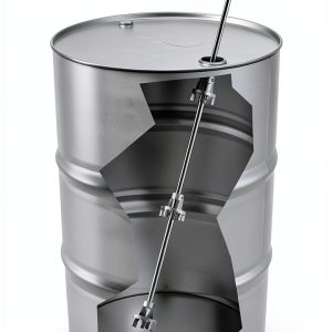 Hanson Drum Mixer Cast Aluminum Heads 36 Inch Shaft-0