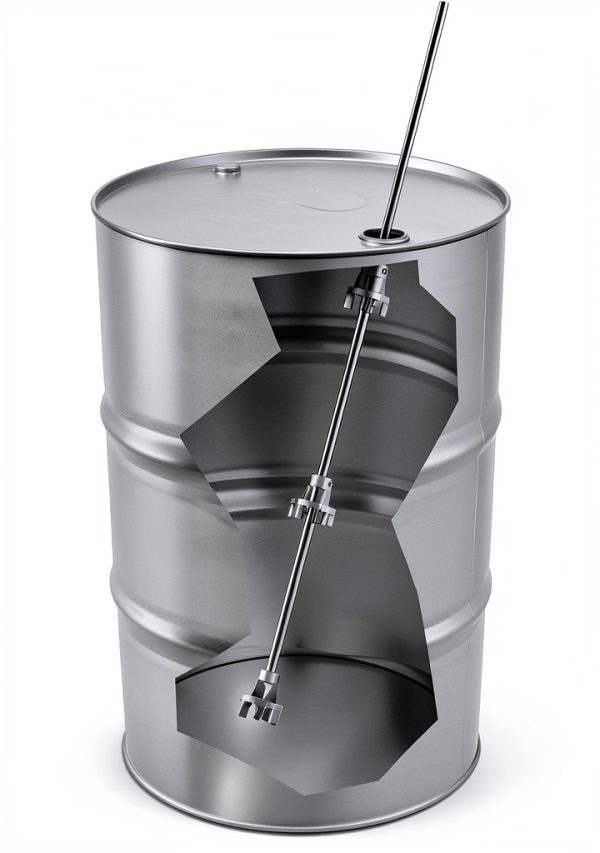 Hanson Drum Mixer Cast Aluminum Heads 36 Inch Shaft-0