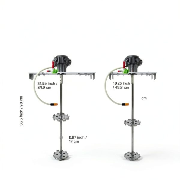 Cosmostar Drum Mixer Adjustable Mount Stainless Steel Blades-2