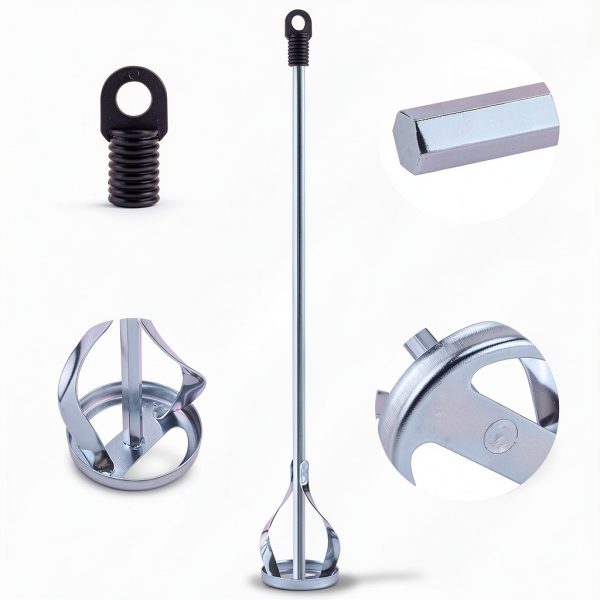 Southmanage Paint Mixer Set Drill Powered Steel Stirrers-2