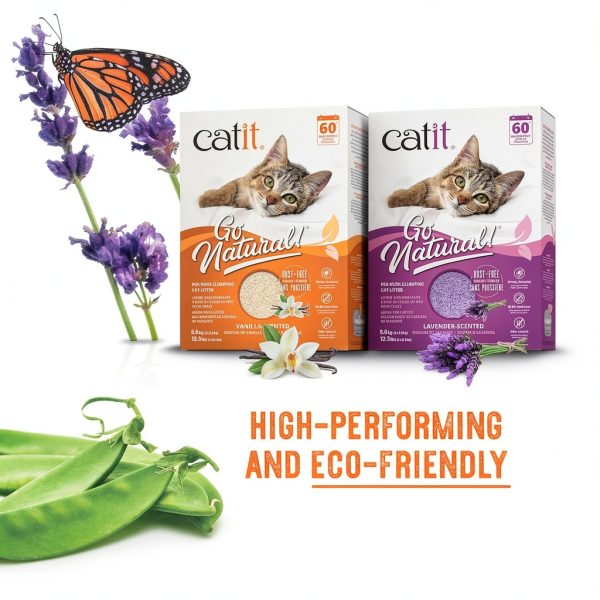 Catit Go Natural Pea Husk Clumping Cat Litter Dust Free-2