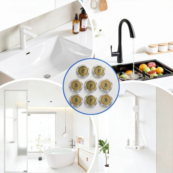 Tucnoeu Gold Faucet Index Buttons Set-4