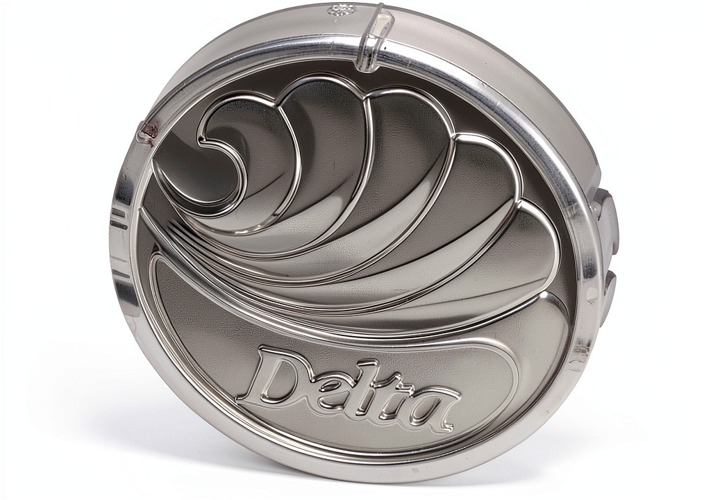 Installing Delta Faucet RP17446 Chrome Shower Handle Button on a wooden workbench