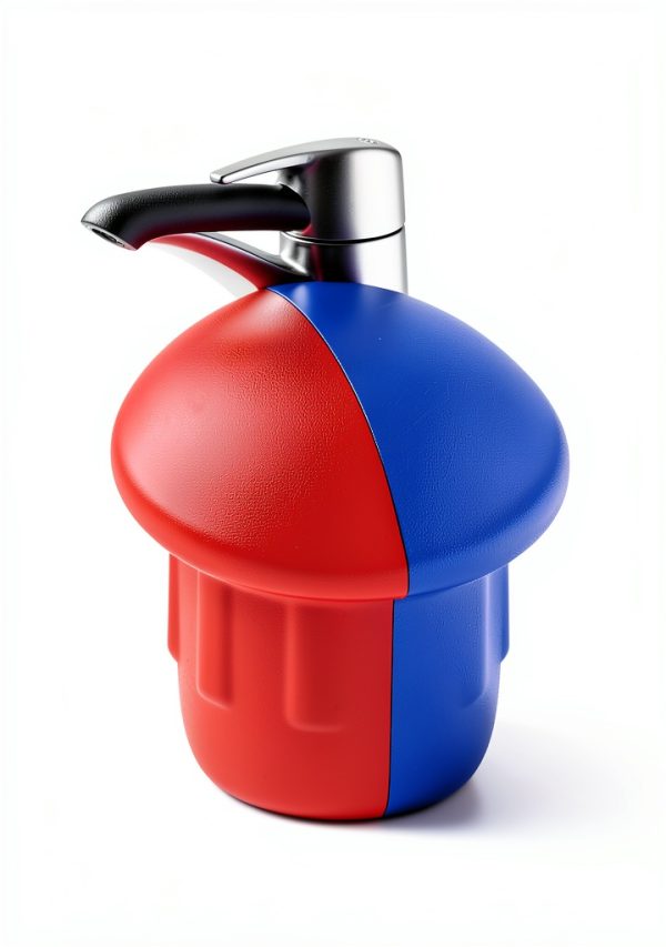 Hot Cold Water Sign ARCORA Faucet Accessories 10 Pack Red Blue Snap-On-4