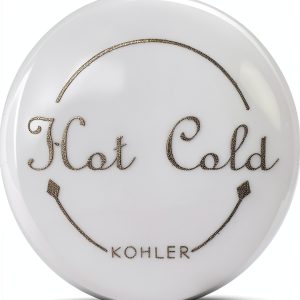 Kohler Faucet Index Button GP78205-0 White Single Hole Deck Mount-0