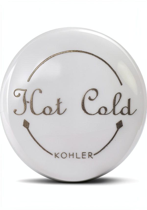 Kohler Faucet Index Button GP78205-0 White Single Hole Deck Mount-0