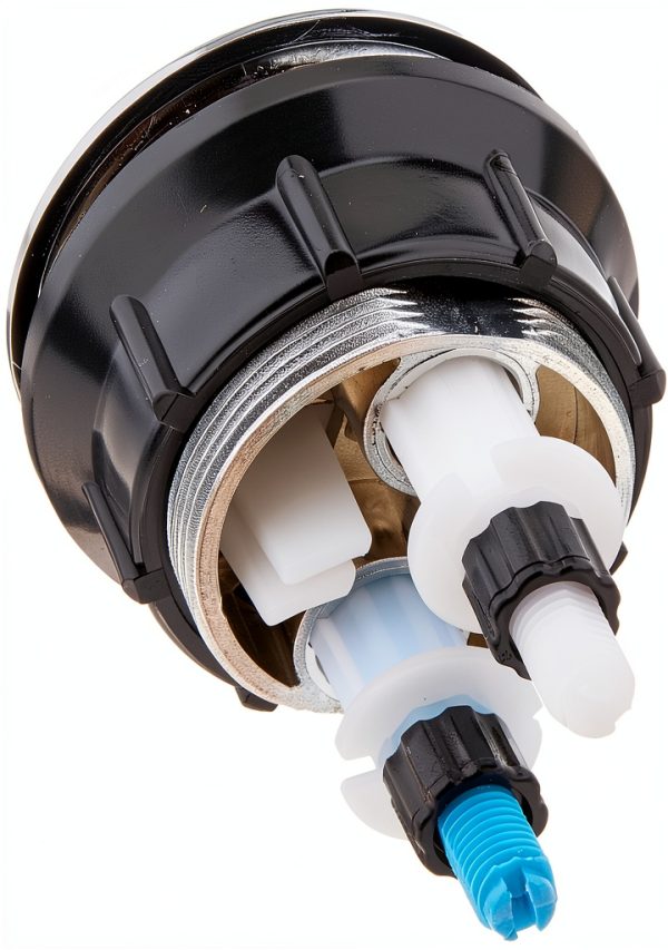 TOTO Push Button Faucet Assembly for Aquia Toilets Polished Chrome-1