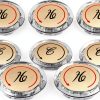 Gosknor Faucet Index Buttons 8 Pack Durable Acrylic Chrome Medium-0