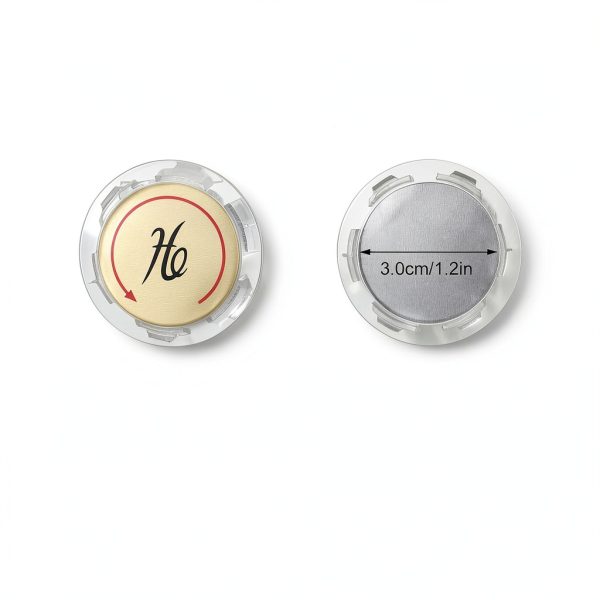 LXUEJIE Gold Faucet Index Buttons 4‑Piece Hot Cold Covers 1‑5/16in-1