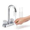 LXUEJIE Gold Faucet Index Buttons 4‑Piece Hot Cold Covers 1‑5/16in-4