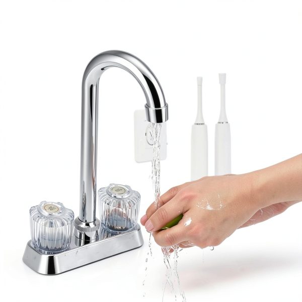 LXUEJIE Gold Faucet Index Buttons 4‑Piece Hot Cold Covers 1‑5/16in-4