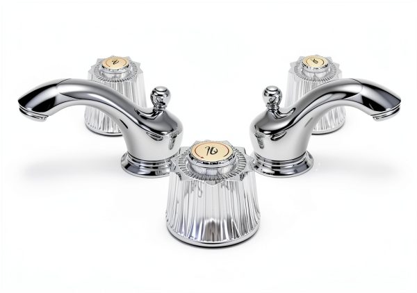 Gosknor Faucet Index Buttons 8 Pack Durable Acrylic Chrome Medium-4