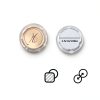 Faucet Index Button Set Foyods Clear Crystal Cover with Gold Ring 1x1-2