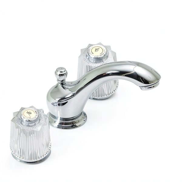 Gosknor Faucet Index Buttons 8 Pack Durable Acrylic Chrome Medium-2