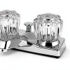 LXUEJIE Gold Faucet Index Buttons 4‑Piece Hot Cold Covers 1‑5/16in-2