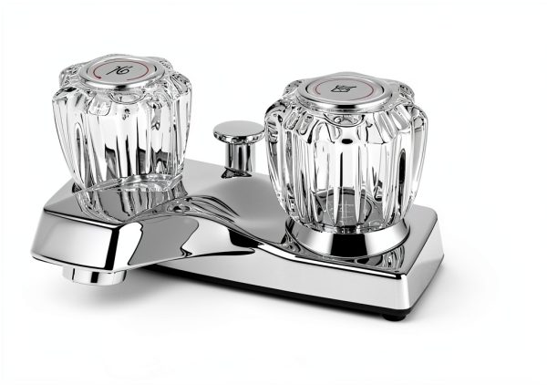 LXUEJIE Gold Faucet Index Buttons 4‑Piece Hot Cold Covers 1‑5/16in-2