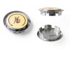 Javiix Gold Acrylic Faucet Index Buttons Set Hot Cold Handles 2 Pack-1