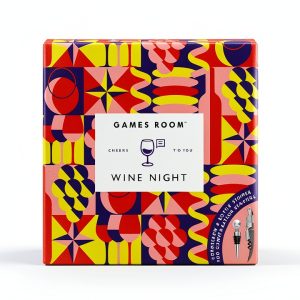 Wine Night Gift Set | Includes Corkscrew, Bottle Stopper, and 100 Conversation Cards-0