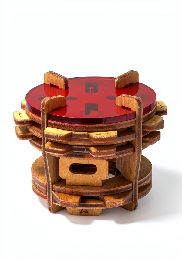 Wine Bottle Puzzle Teaser by Puzzle Potato – Topsy‑Turvy Bottle Lock-3