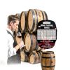 Remerabel 5x7 Inch Blind Wine Tasting Scorecards 30 Pack Barrel Design-5