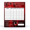 Wine Tasting Scorecard Wine Score Card Rating Sheet, 5×7 inch Wine Tasting Party Supplies Wine Tasting Cards for Single Party,Wind Blind Tasting Party (25 Pack)-0
