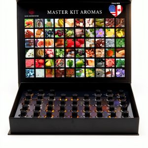 Master Wine Aroma Set - 60 Aromas, 50‑Page Manual, Aroma Wheel-0