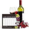 Wine Tasting Scorecards 30pcs Blind Notes by lasuroa Black Paper-5