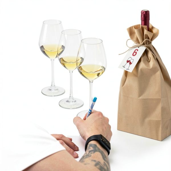 Blind Tasting Party Supplies Set by SiliFine 30-Piece Wine Game Kit-5