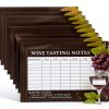 Wine Tasting Scorecards 30pcs Blind Notes by lasuroa Black Paper-0