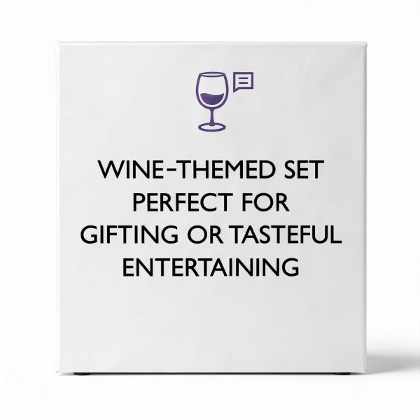 Wine Night Gift Set | Includes Corkscrew, Bottle Stopper, and 100 Conversation Cards-1