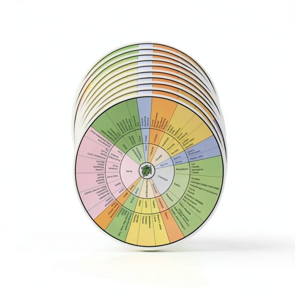 Wine Aroma Wheel A C Noble 10 Laminated Training Wheels-1