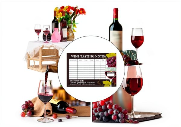 Wine Tasting Scorecards 30pcs Blind Notes by lasuroa Black Paper-6