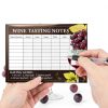 Wine Tasting Scorecards 30pcs Blind Notes by lasuroa Black Paper-4