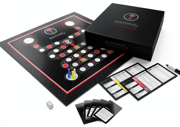 Interactive Blind Wine Tasting Game by Sommify Board Game with Keys-0