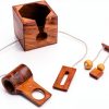 Wine Bottle Puzzle Ajuny 3D Wooden Brain Teaser Lock Game Rustic 4x4-4