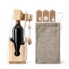 Bottle Puzzle by Anglechic 3D Wooden Wine Box Holder with Burlap Bags-1